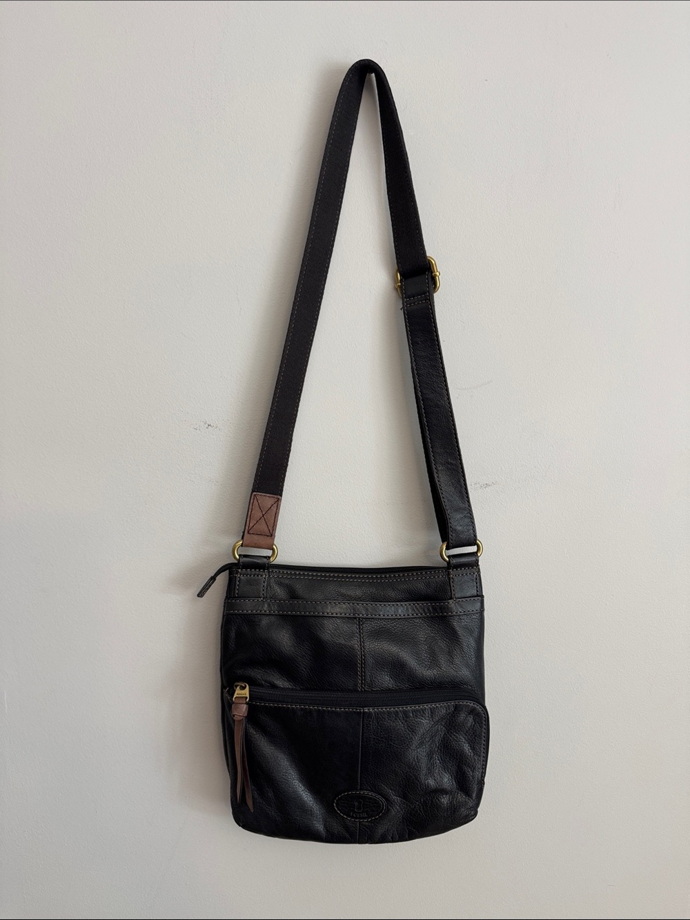 Fossil Black Leather Bag